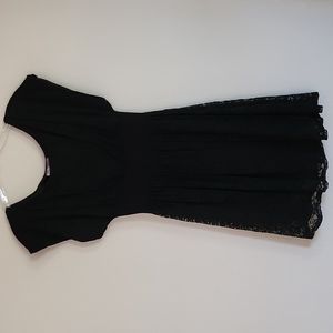 Romeo and Juliet Couture floral lace black dress